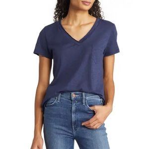 Caslon Heather blue tee